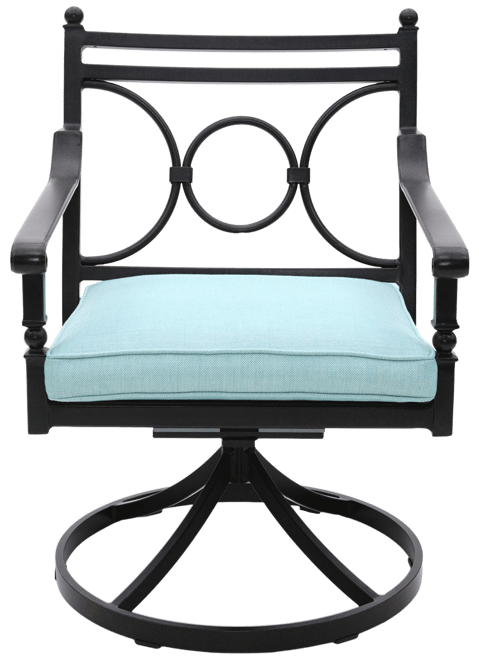 Wythburn Mix and Match Scroll Outdoor Swivel Chair, Created for Macy's