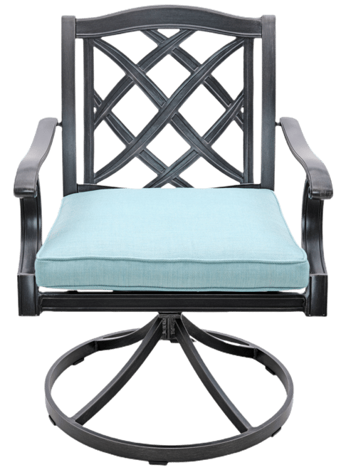 Wythburn Mix and Match Lattice Outdoor Swivel Chair, Created for Macy's