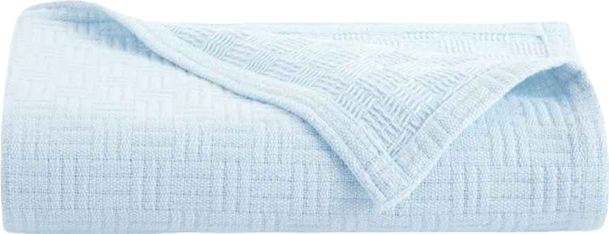 Host & Home 100% Cotton Basketweave Blanket, Lightweight Blanket, 300GSM, 5 Color Options, Full/Queen