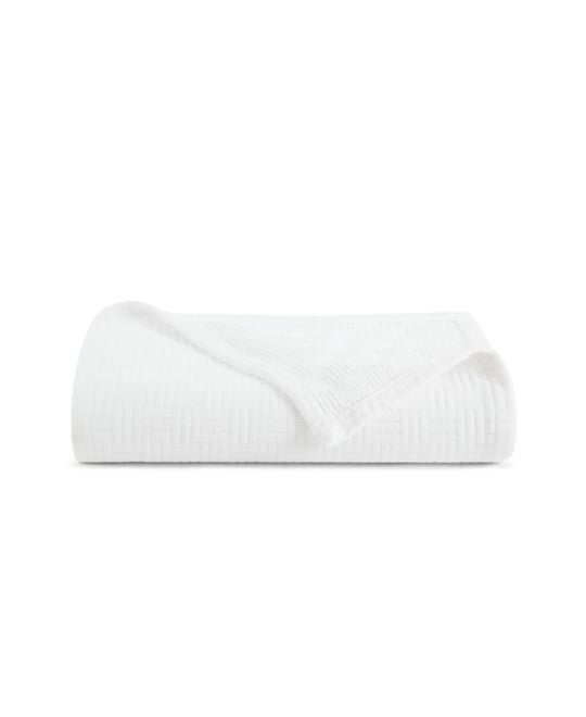 Host & Home 100% Cotton Basketweave Blanket, Lightweight Blanket, 300GSM, 5 Color Options, King
