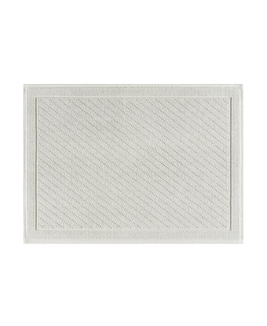 Host & Home Cotton Bath Rug, Stylish Textured Woven Design, Slip Resistant Backing, 5 Color Options, 17x24