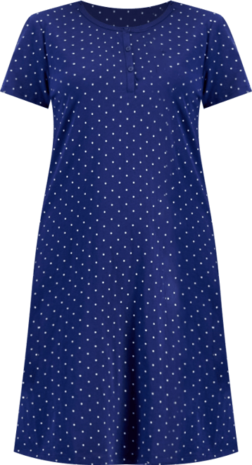 Women's Cotton Printed Henley Sleepshirt, Created for Macy's