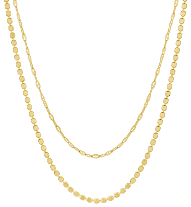 18K Gold Plated Layered Necklace