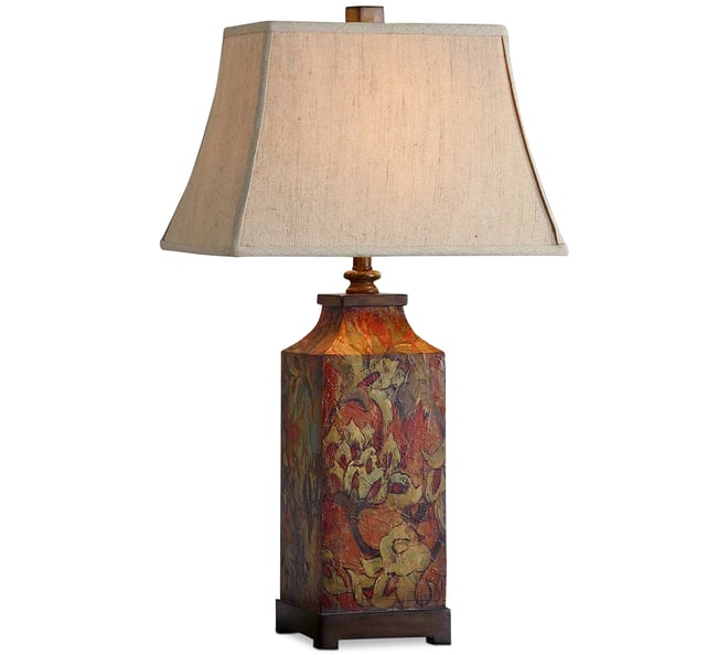 Colorful Flowers Table Lamp