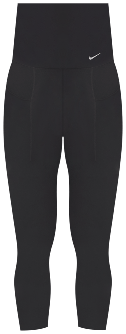 Nike Zenvy (M) Leggings de maternidad de tiro alto de 7/8 con bolsillos para mujer