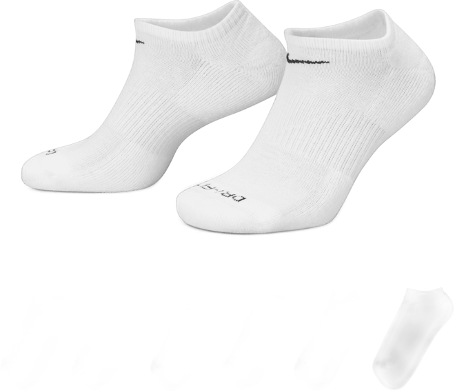 Nike Everyday Plus Cushioned Calcetines de entrenamiento invisibles (6 pares)