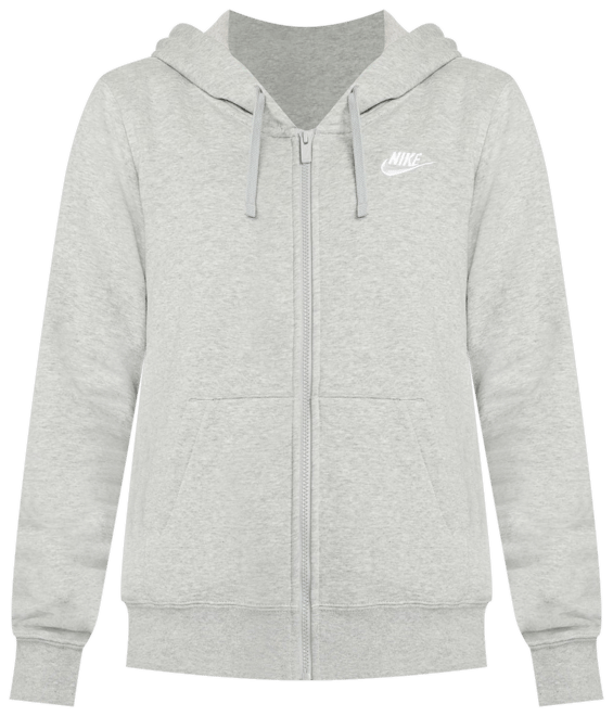 Nike Sportswear Club Fleece Sudadera con gorro de cierre completo para mujer