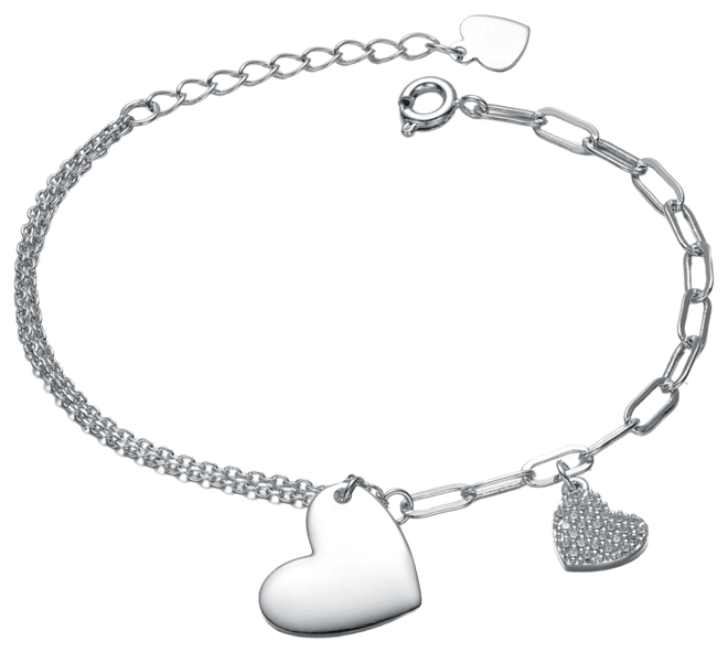 Gigi Girl Chic Kids .925 Sterling Silver White Cubic Zirconia Adjustable Bracelet