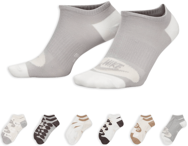 Nike Everyday Lightweight Calcetines de entrenamiento invisibles (6 pares)