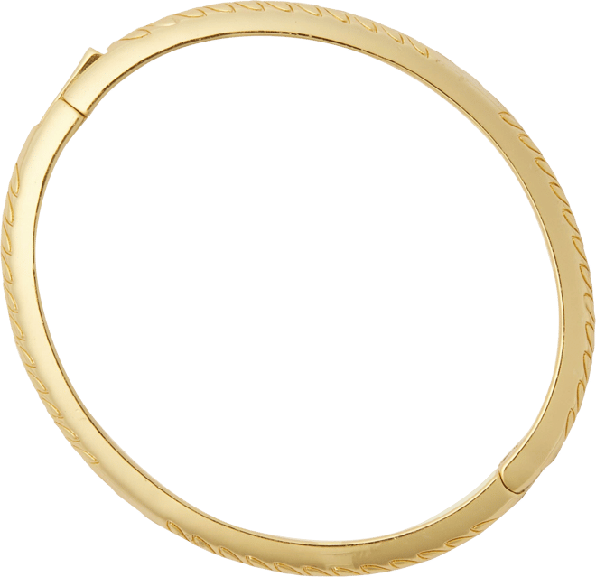 Gold Virginia Etched Bracelet