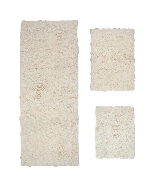 Bell Flower 3-Pc. Bath Rug Set