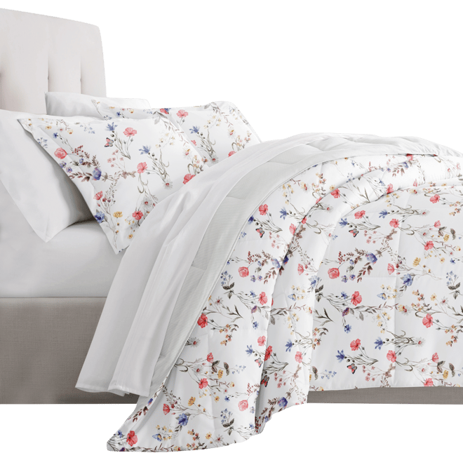 Meadow Floral Stripe 3-Piece Comforter Set, King/California King