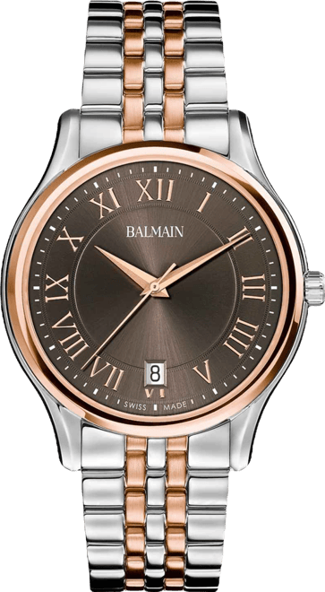 Men's Swiss Beleganza Two-Tone Stainless Steel Bracelet Watch 40mm