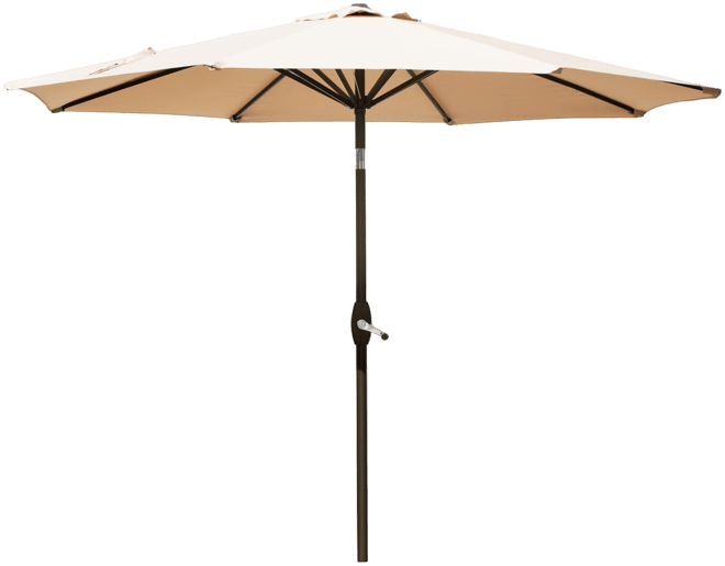 9 Ft Outdoor Patio Market Umbrella with Tilt and Crank