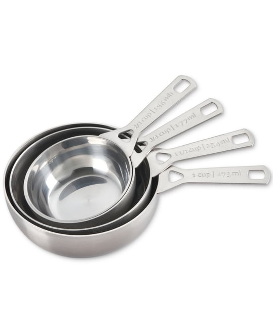 Stainless Steel Batch Measuring Cups, Set of 4