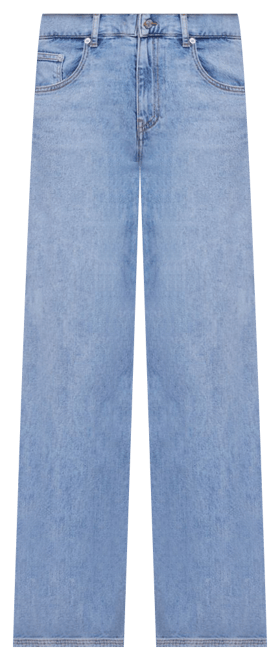 DOUBLE WAIST HIGH RISE JEANS