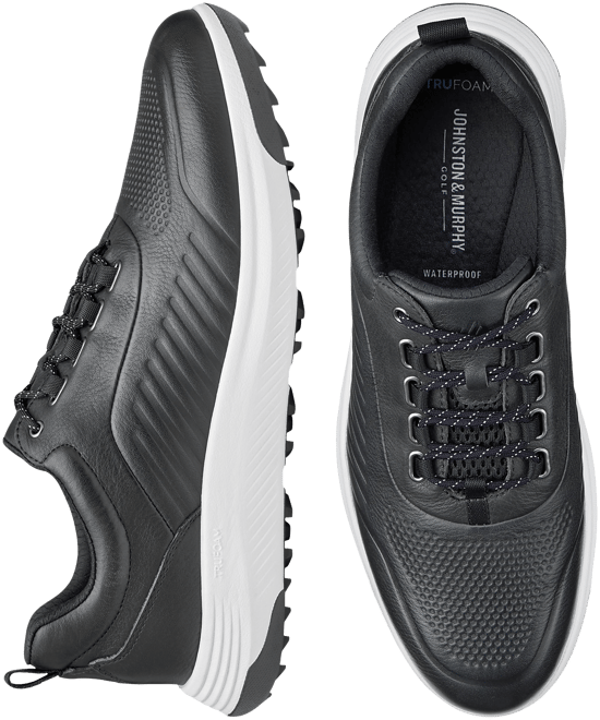 Johnston & Murphy Amherst Plain Toe U-Throat Golf Shoes | Sneakers