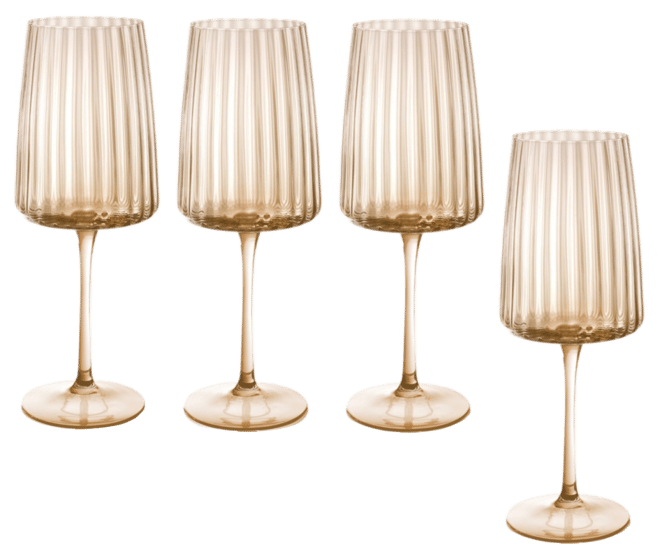 Modern Ap Wine Glasses, Set of 4