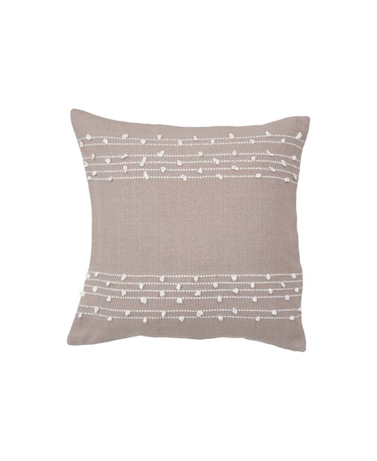 Tabb Dune White Woven Throw Pillow Sand Beige Quitled Textured Luxury Decorative Accent Covers For Couch And Bed