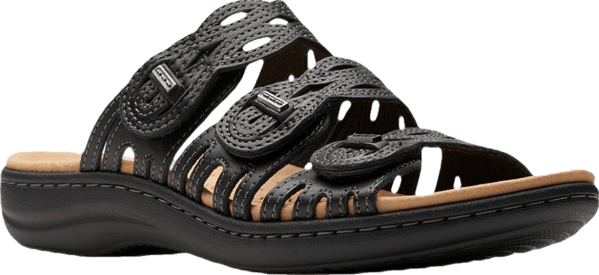 Laurieann Ruby Scalloped Strap Slide Sandals