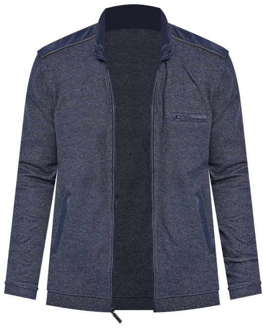 Men's Melange Knit Full-Zip | Johnston & Murphy
