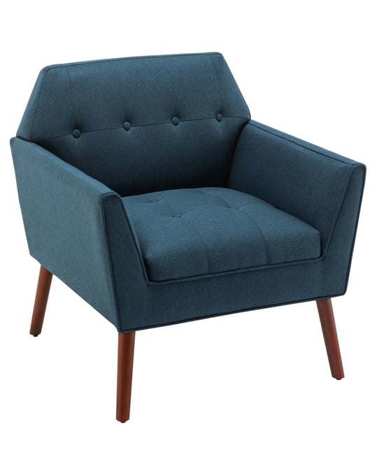 30" Polyester Andy Mid Century Modern Accent Lounge Armchair