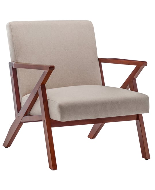 28.5" Polyester Cliff Mid-Century Modern Accent Armchair