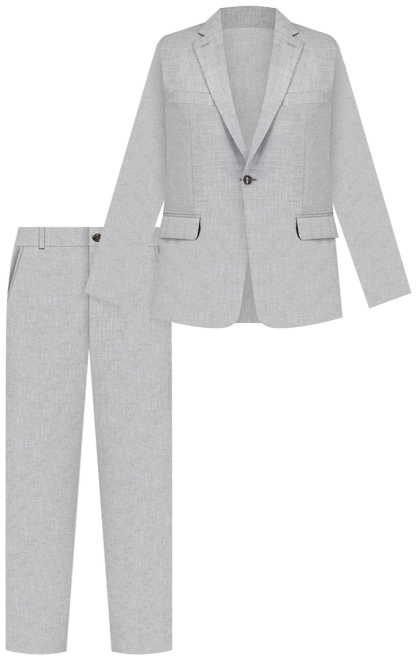 Perry Ellis Men's Modern-Fit Solid Nested Suit