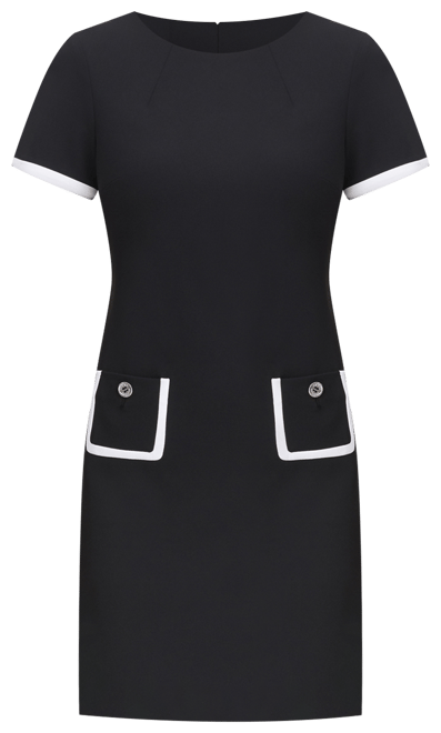 Women's Colorblocked Pocket Sheath Dress