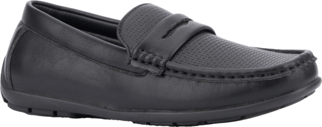 Boys Youth Errol Textured Loafer Dress Shoe