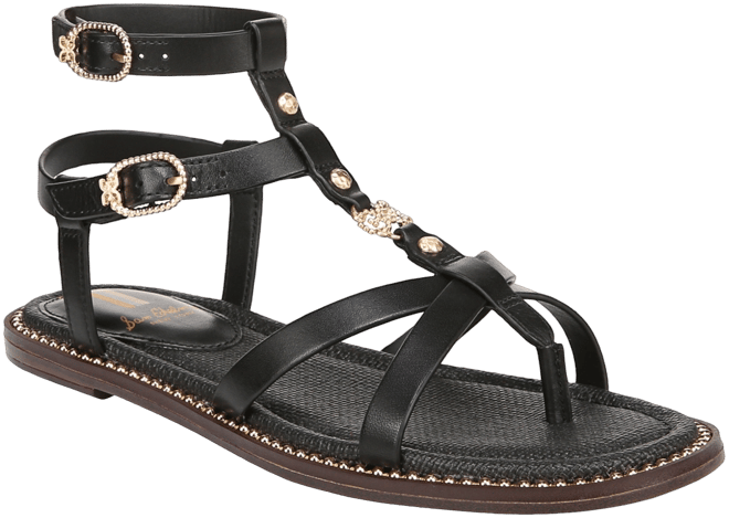 Sam Edelman Tayla Embellished Strappy Gladiator Flat Sandals - Macy's