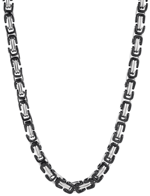 Men's Twotone Interlocked Link 22" Chain Necklace