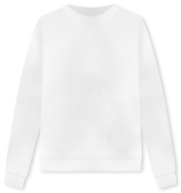 Spanx AirEssentials Crew Neck Long Sleeve Sweatshirt Soft Knit Dress White