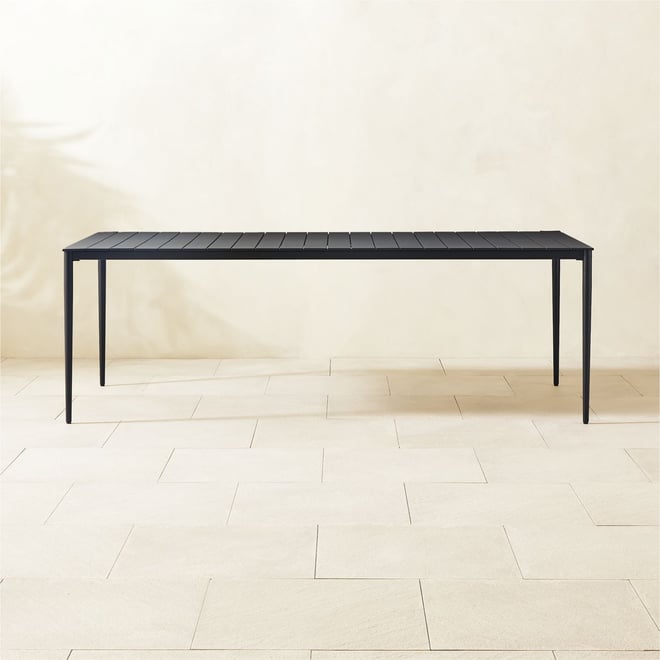Fairmont steel patio dining table black hotsell