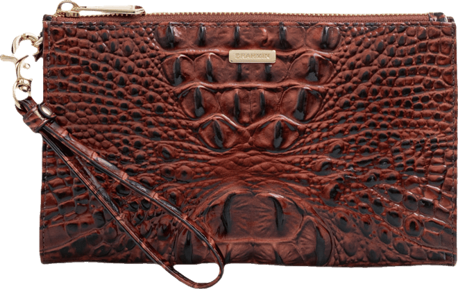 Daisy Leather Melbourne Wristlet