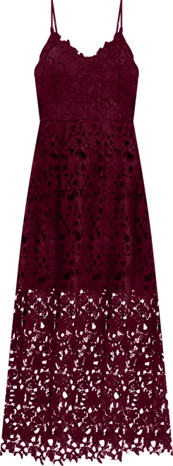 Women's Lace Cami Midi Dress