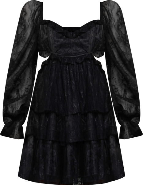 Women's Floral Corset Lace Mini Dress