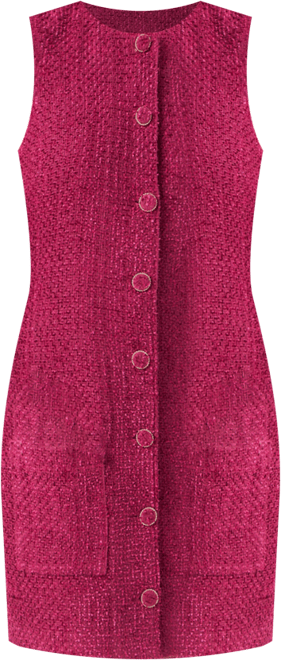 Women's Tweed Sleeveless Sheath Dress