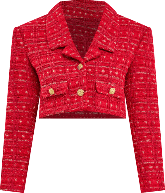 Women's Cropped Tweed Jacket