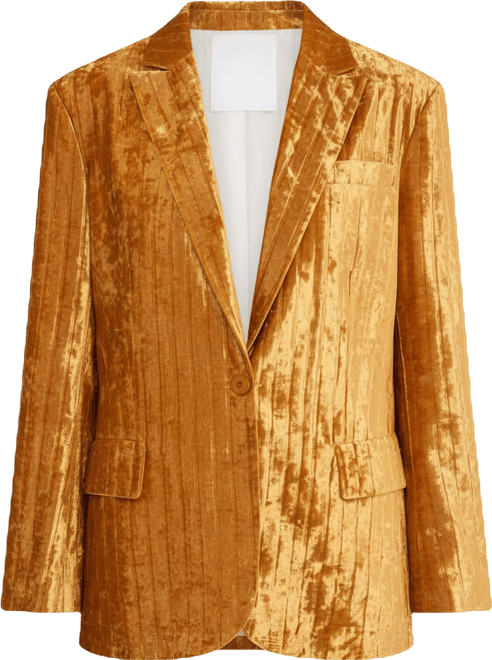 Women's Oversized Velvet Blazer