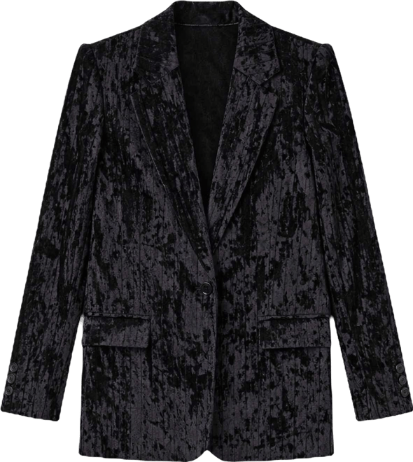 Women's Oversized Velvet Blazer