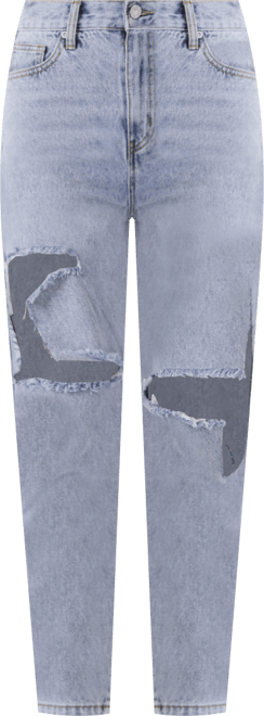 Women's Destroyed High Waisted Skinny Jeans