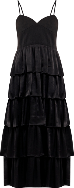 Women's Mixed Media Maxi Dress