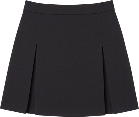 Women's Satin Single Pleat Skort