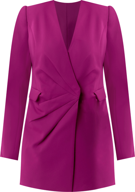 Women's Drapped V-neckline Blazer Romper