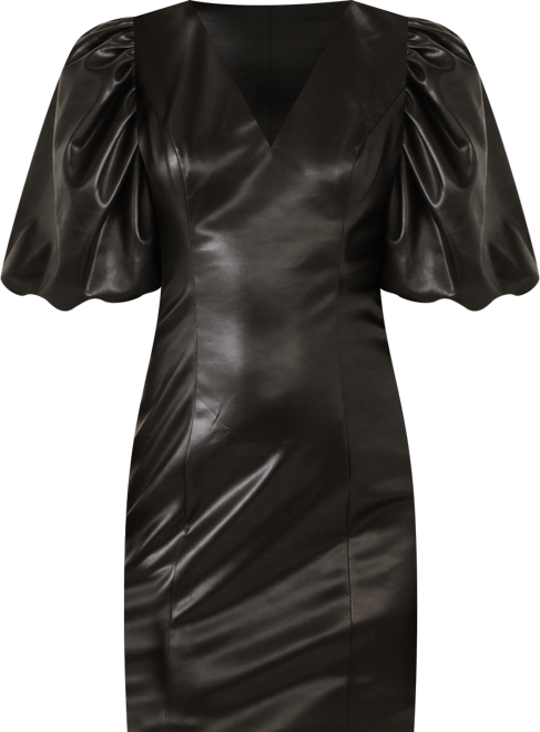 Women's Pu Fitted Mini Dress