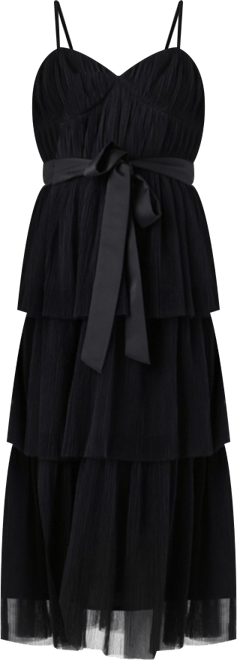 Women's Tulle Tiered Midi Dress