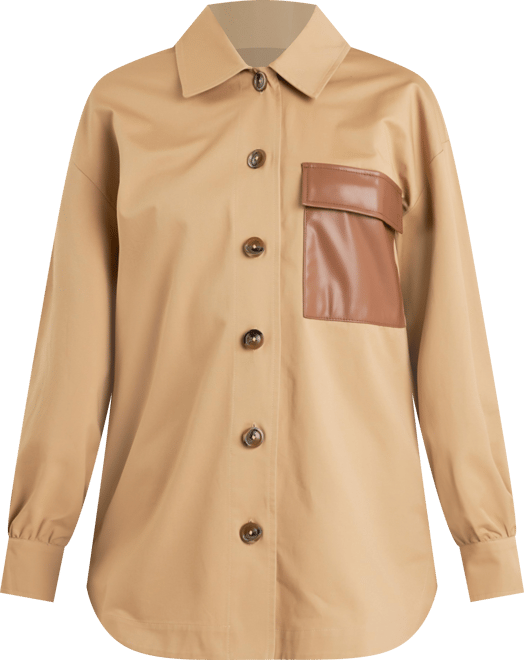 Women's Cotton Twill Shirt Jacket