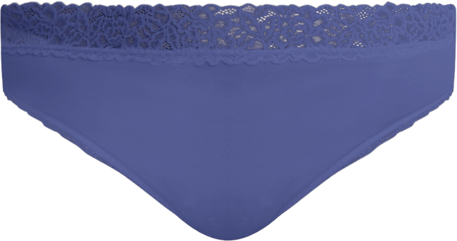 Women's Cotton Blend Lace-Trim Hipster Underwear, Created for Macy's