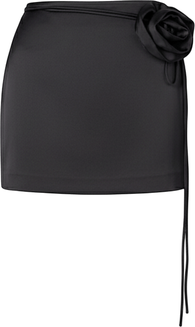 Women's Corsage Mini Tie Skort